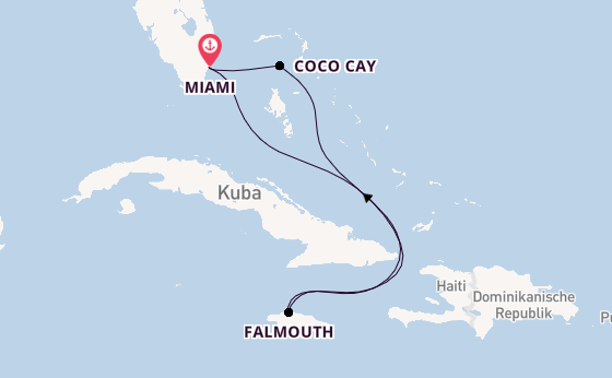 Karibik ab Miami auf der Freedom of the Seas