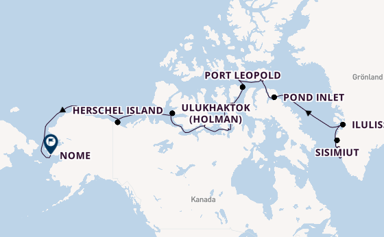 Arktis ab Nuuk, Grönland auf der MS Fridtjof Nansen