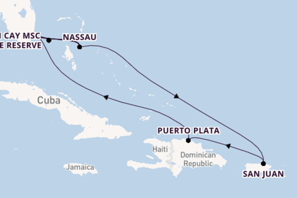 Caribbean vanaf Miami, United States met de MSC Seascape 