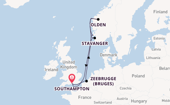 Norway from Southampton, England with the Liberty of the Seas