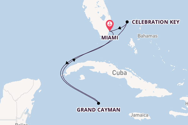 Caribbean vanaf Miami, Verenigde Staten met de Carnival Conquest
