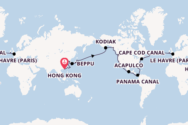 Round-the-World Trip from Hong Kong, China with the Azamara Quest