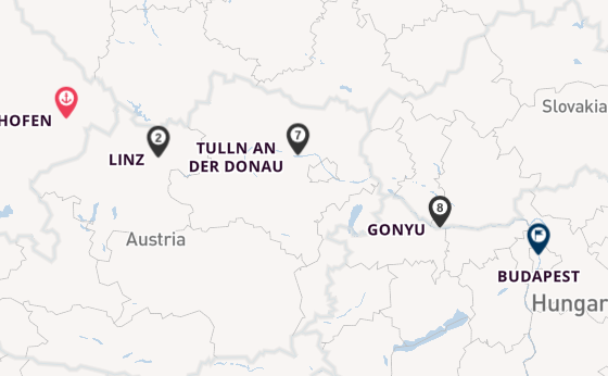 Danube River, Europe from Vilshofen, Germany with the Celebrity Compass