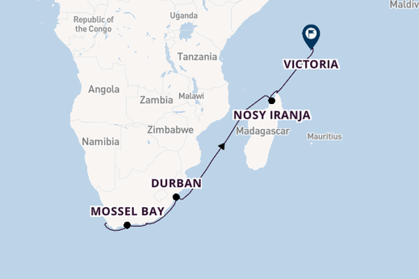 Afrika vanaf Kaapstad, Zuid-Afrika met de MS EUROPA 2
