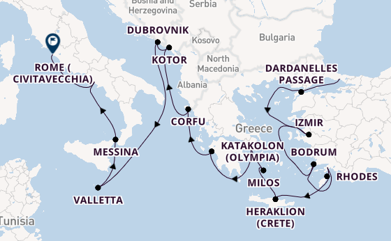 Mediterranean from Istanbul, Turkey with the Seven Seas Explorer