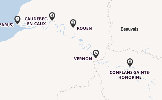 Seine vanaf Parijs, Frankrijk met de SEINE COMTESSE