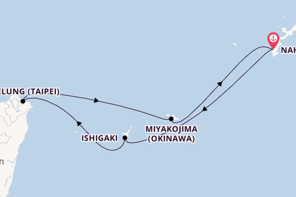Japan from Naha (Okinawa), Japan with the MSC Bellissima