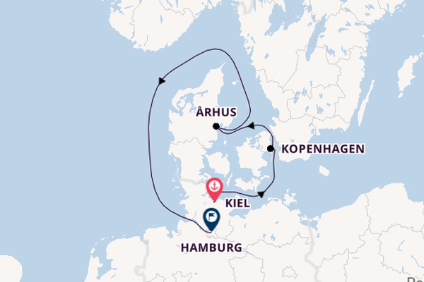 Europa ab Kiel, Deutschland auf der EUROPA