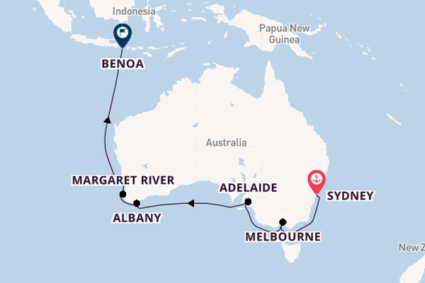 Australia from Sydney, Australia with the Azamara Pursuit