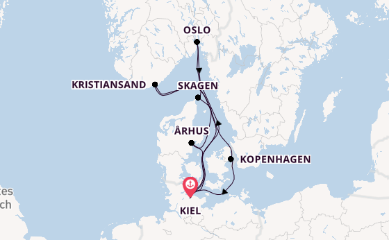 Norwegen ab Kiel, Deutschland auf AIDAluna