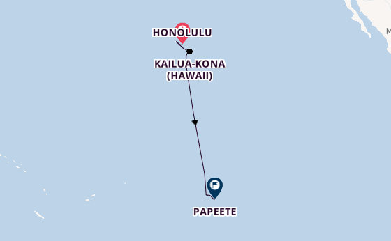 French Polynesia from Honolulu, Hawaii, USA with the Norwegian Spirit 