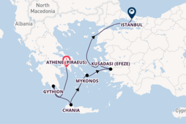 8daagse droomcruise vanuit Athene (Piraeus)