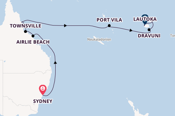 Norwegian Sun –  Korallenmeer & traumhafte Südsee