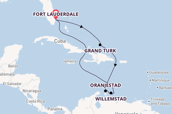 Caribbean vanaf Fort Lauderdale, Verenigde Staten met de Caribbean Princess