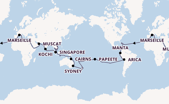 Wereldreizen vanaf Nederland met de MSC Magnifica