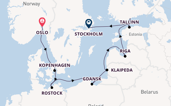 Noorwegen vanaf Oslo, Noorwegen met de MSC Magnifica