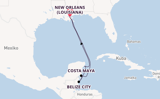 Westliche Karibik ab New Orleans (Louisiana), USA auf der Mariner of the Seas