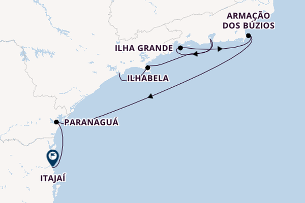 Brasilien ab Santos (Sao Paulo), Brasilien auf der MSC Musica