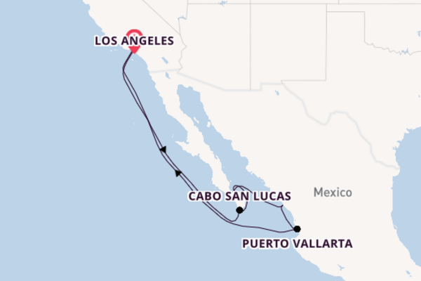 Mexicaanse Riviera vanaf Los Angeles, Verenigde Staten met de Carnival Panorama