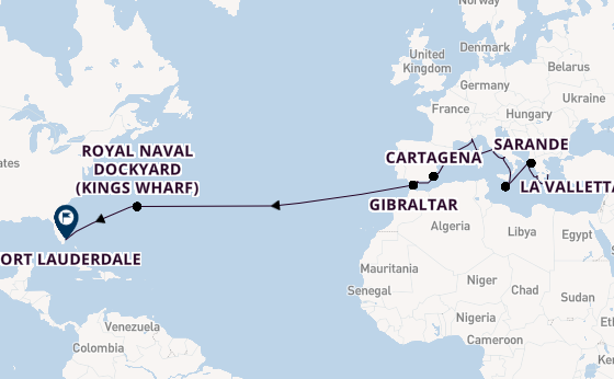 trans-Atlantisch vanaf Athene (Piraeus), Griekenland met de Oosterdam