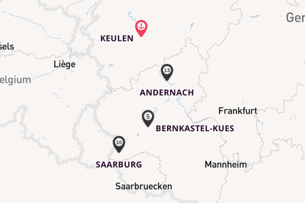 Rijn vanaf Keulen, Duitsland met de Rhein Prinzessin