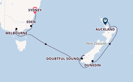 Australië en Nieuw-Zeeland vanaf Sydney, Australië met de Norwegian Spirit