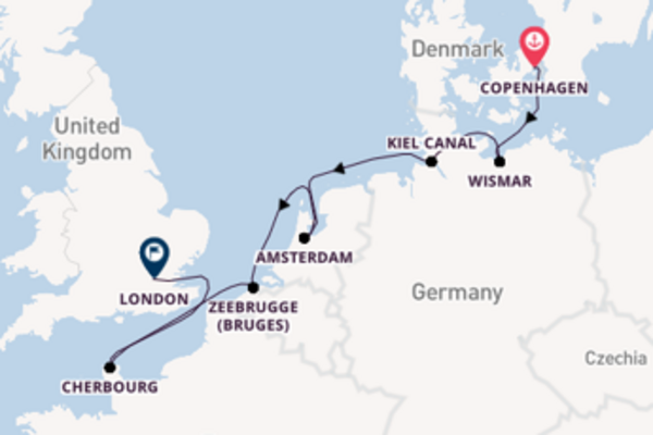 Sailing with the Seabourn Ovation  to London from Copenhagen