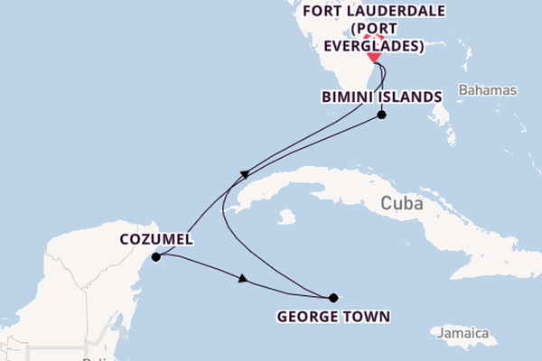 Western Caribbean from Fort Lauderdale (Port Everglades), Florida with the Celebrity Ascent