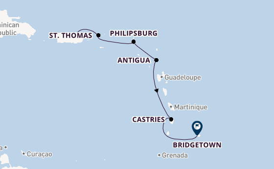 Caribbean from San Juan, Puerto Rico with the Emerald Princess