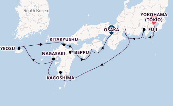 Japan vanaf Yokohama (Tokio), Japan met de Azamara Pursuit