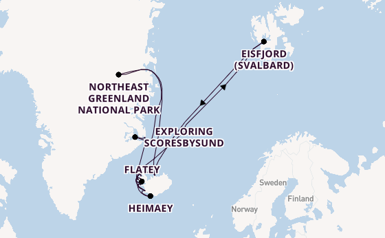 Arctic from Reykjavik, Iceland with the Seabourn Pursuit