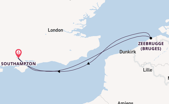 British Isles from Southampton, England with the Queen Anne