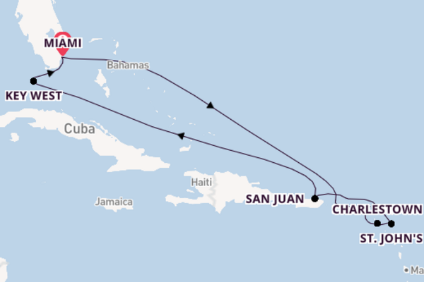 Caribbean vanaf Miami, United States met de Azamara Journey