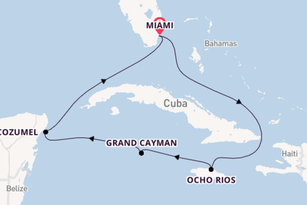 Cruise met Carnival Cruise Line naar het pittoreske Miami