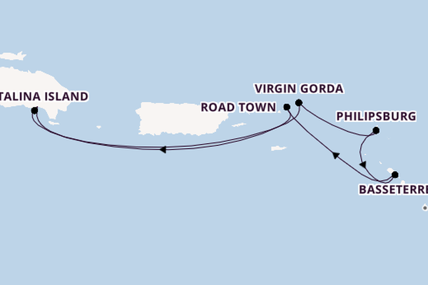 Eastern Caribbean from La Romana, Dominican Republic with the MSC Opera