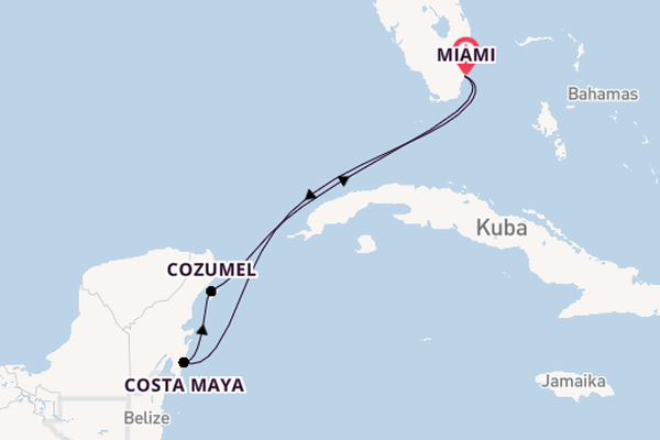 Westliche Karibik ab Miami auf der MSC Seaside