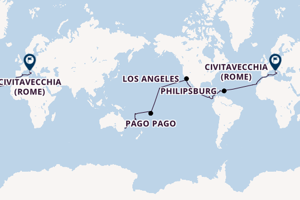 Wereldreizen vanaf Sydney, Australië met de MSC Magnifica