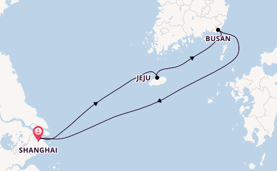 Ostasien ab Shanghai, China auf der MSC Bellissima
