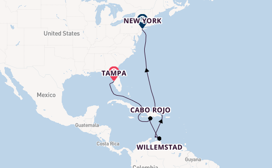 Caribbean vanaf Tampa, Verenigde Staten met de Norwegian Gem