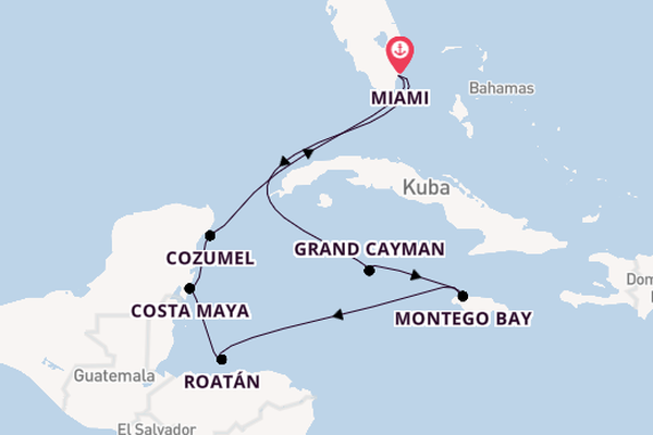 Westliche Karibik ab Miami auf der Queen Elizabeth