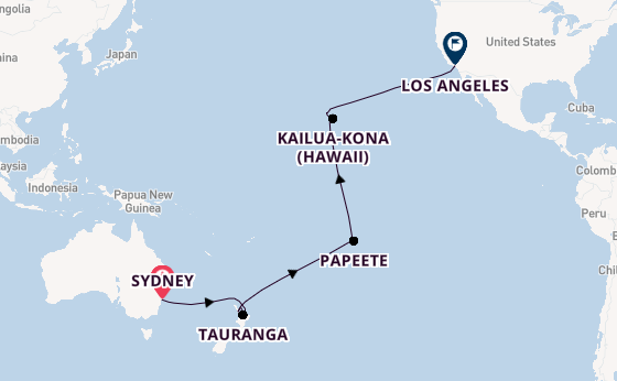 Transpacific from Sydney, Australia with the Royal Princess
