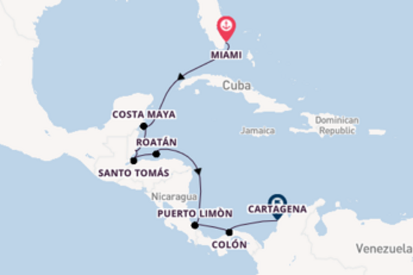 Cruise with Oceania Cruises from Miami to Cartagena