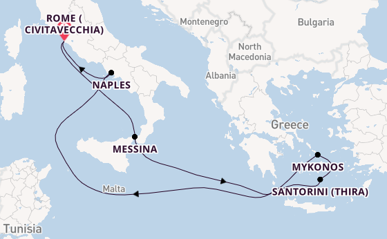 Greek Isles Odyssey with Rome Stay