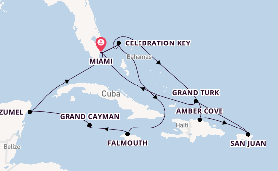 Caribbean from Miami, Florida with the Regal Princess
