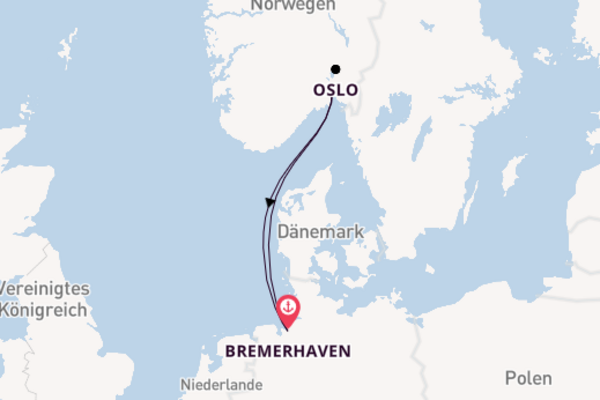 Von Bremerhaven über Oslo in 5 Tagen