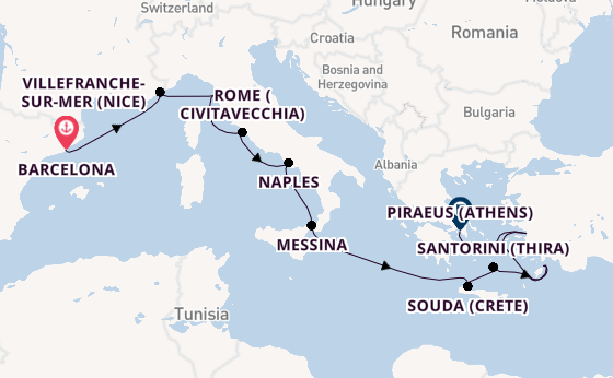 Mediterranean from Barcelona, Spain with the Oosterdam