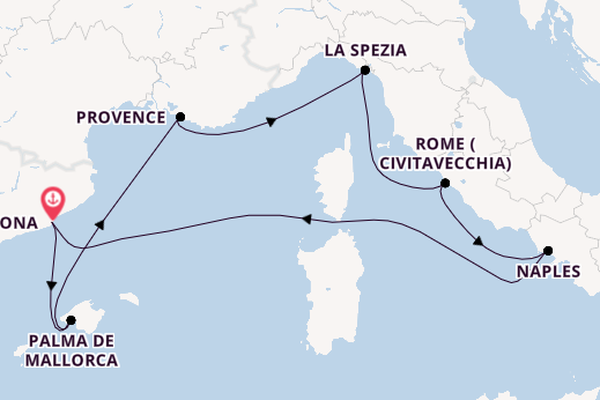 Legends of the Western Mediterranean With Barcelona Stay 