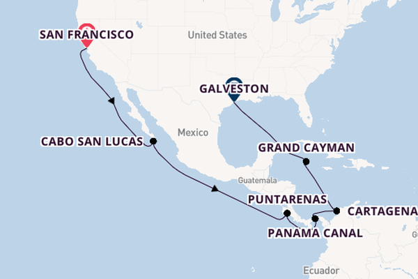 Vegas, San Francisco, Panama Canal & Houston