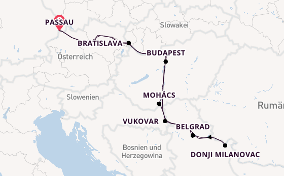Donau ab Passau, Deutschland auf der VIKTORIA