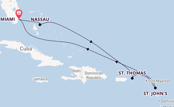 Caribbean vanaf Miami, Verenigde Staten met de Celebrity Xcel